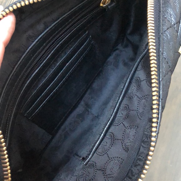 RARE Black & Gold Studded Michael Kors Crossbody - Picture 8 of 10